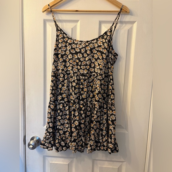 Brandy Melville Jada dress daisy print mini one size adjustable strap - Picture 1 of 9
